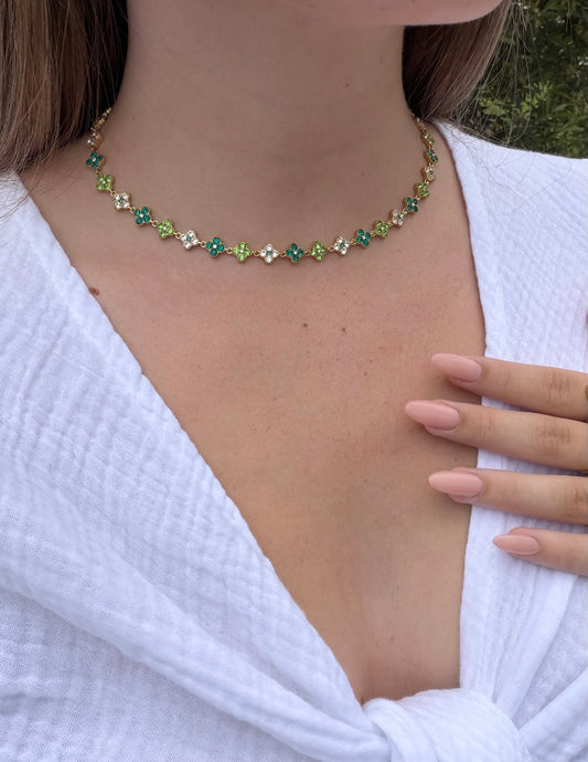 COLLIER DIAMOND GREEN