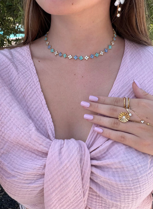 COLLIER DIAMOND BLUEïżŒ