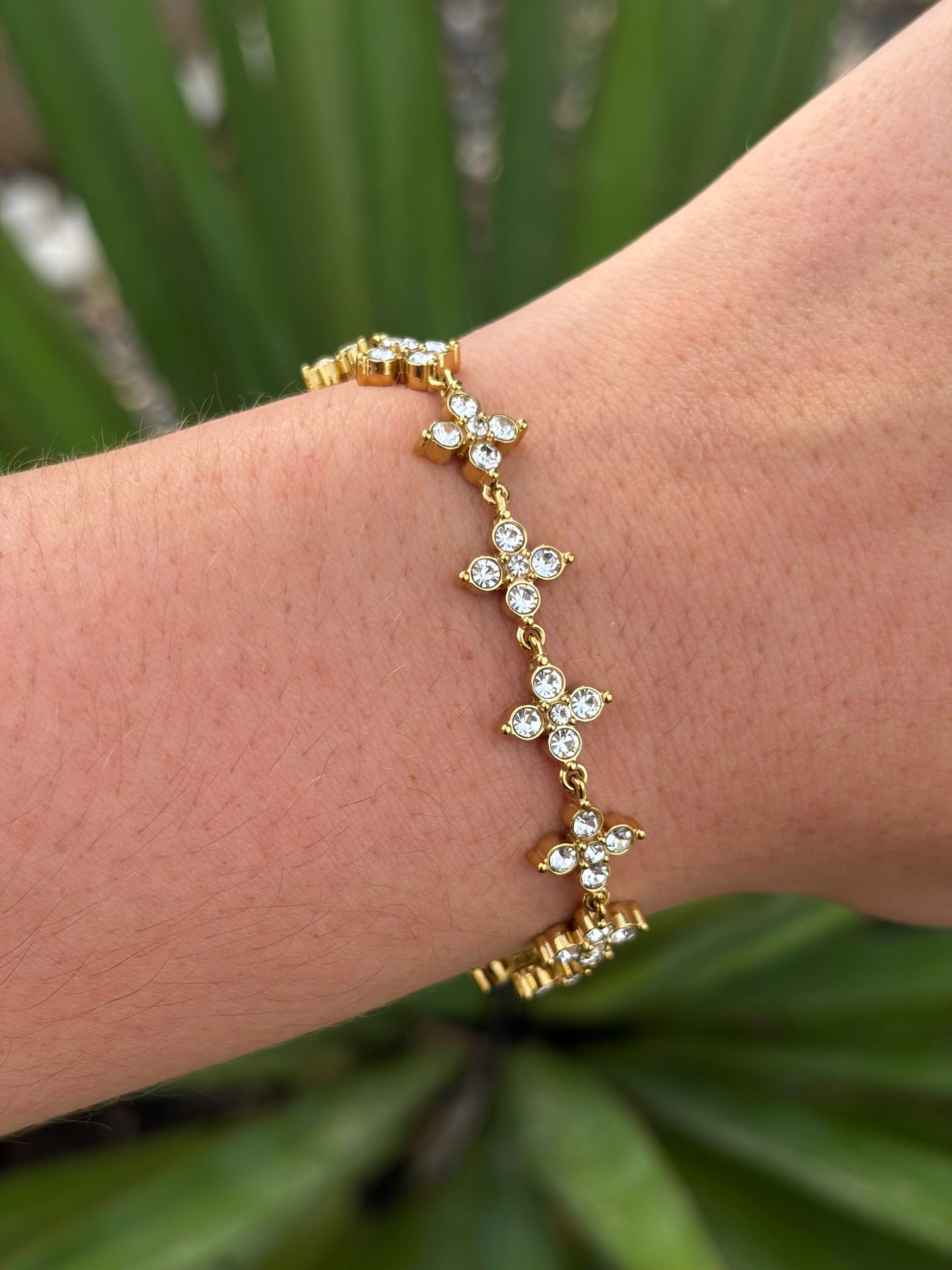 BRACELET CRYSTAL GOLD