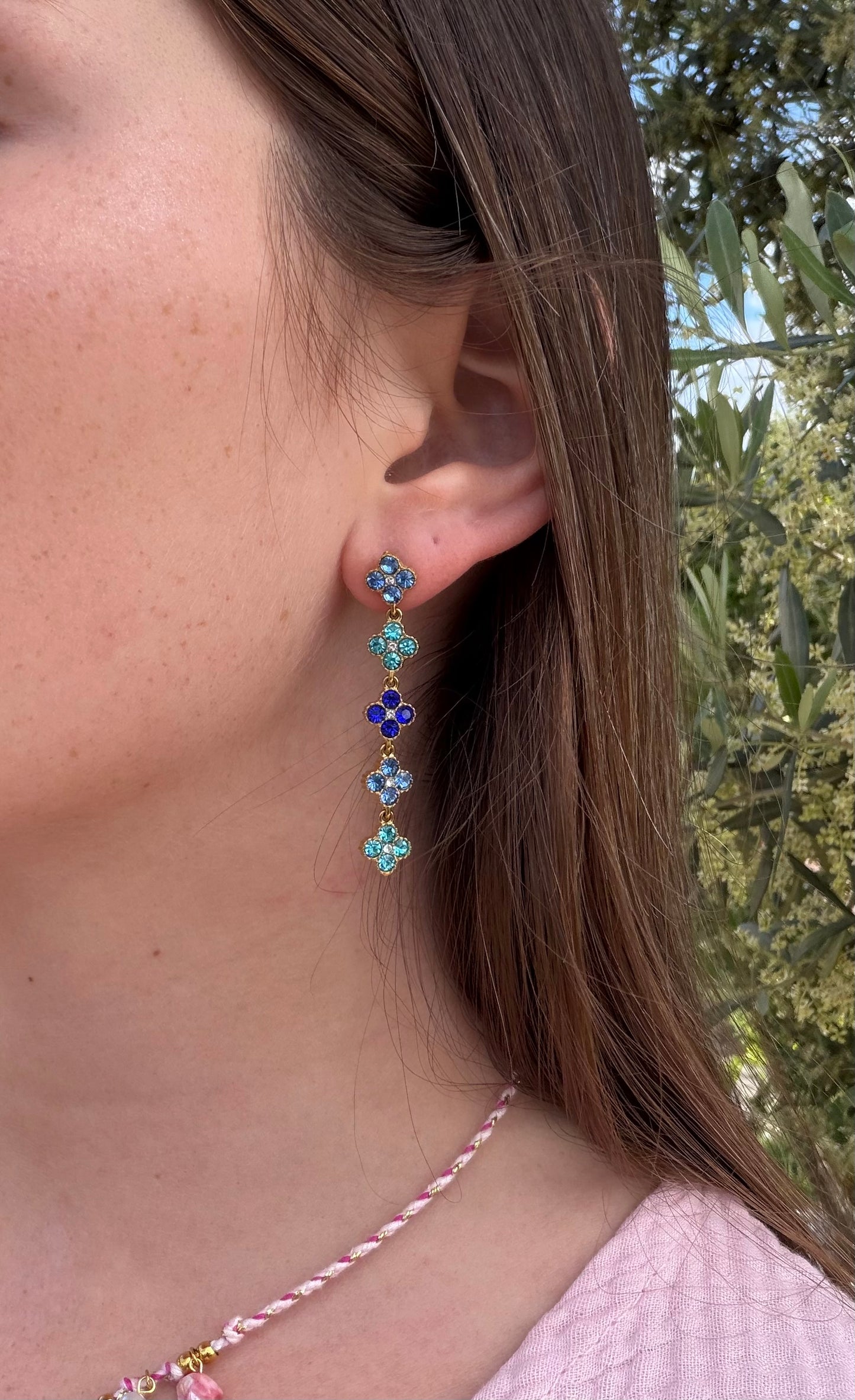 BOUCLES DIAMOND BLEU