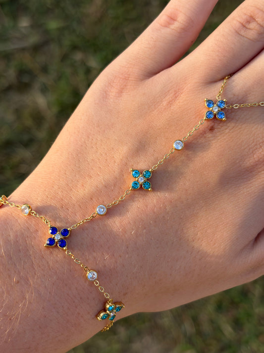 CHAÎNE DE MAIN CRYSTAL BLUE