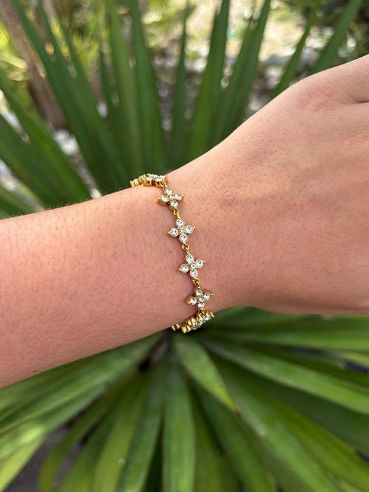BRACELET CRYSTAL GOLD