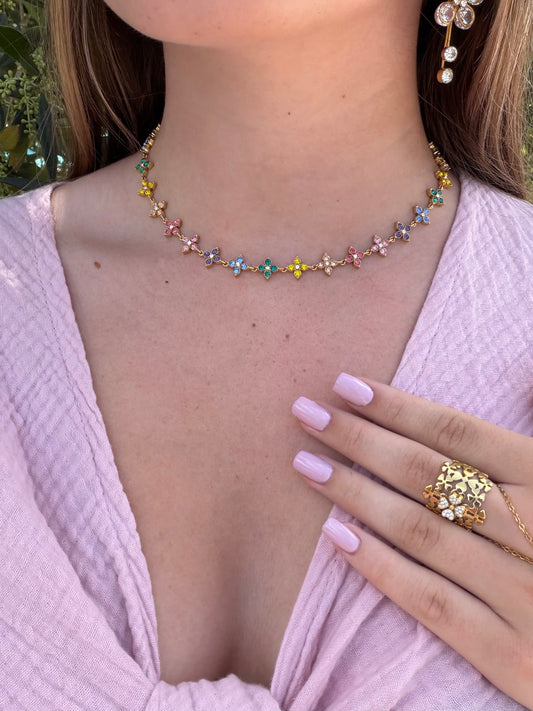 COLLIER CRYSTAL MULTICOLOR