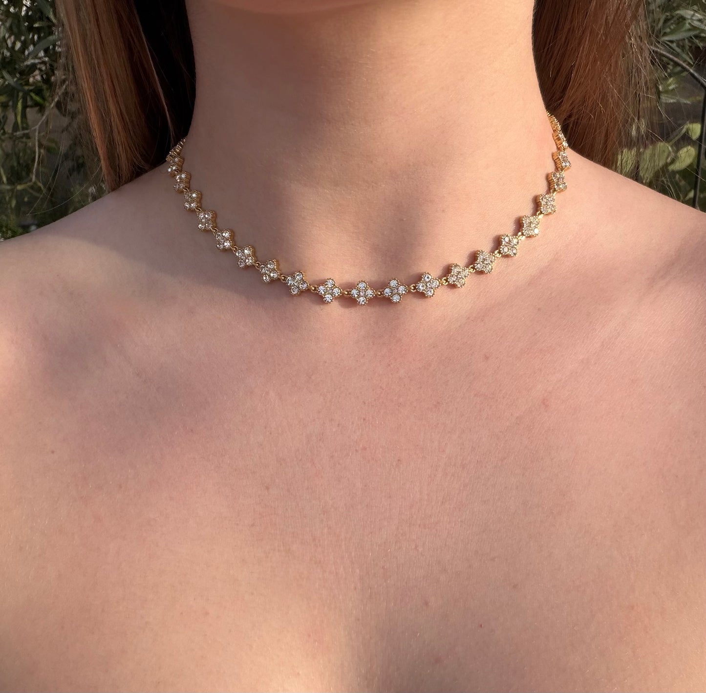 Collier gold diamond