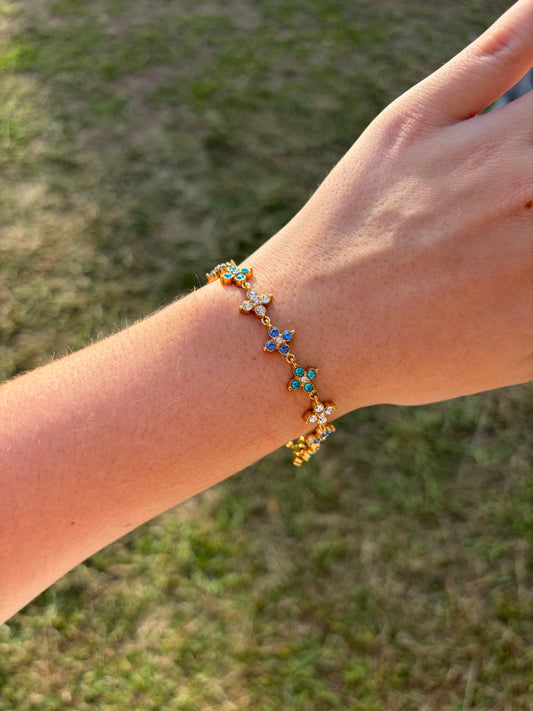 BRACELET KRYSTAL BABY BLUE
