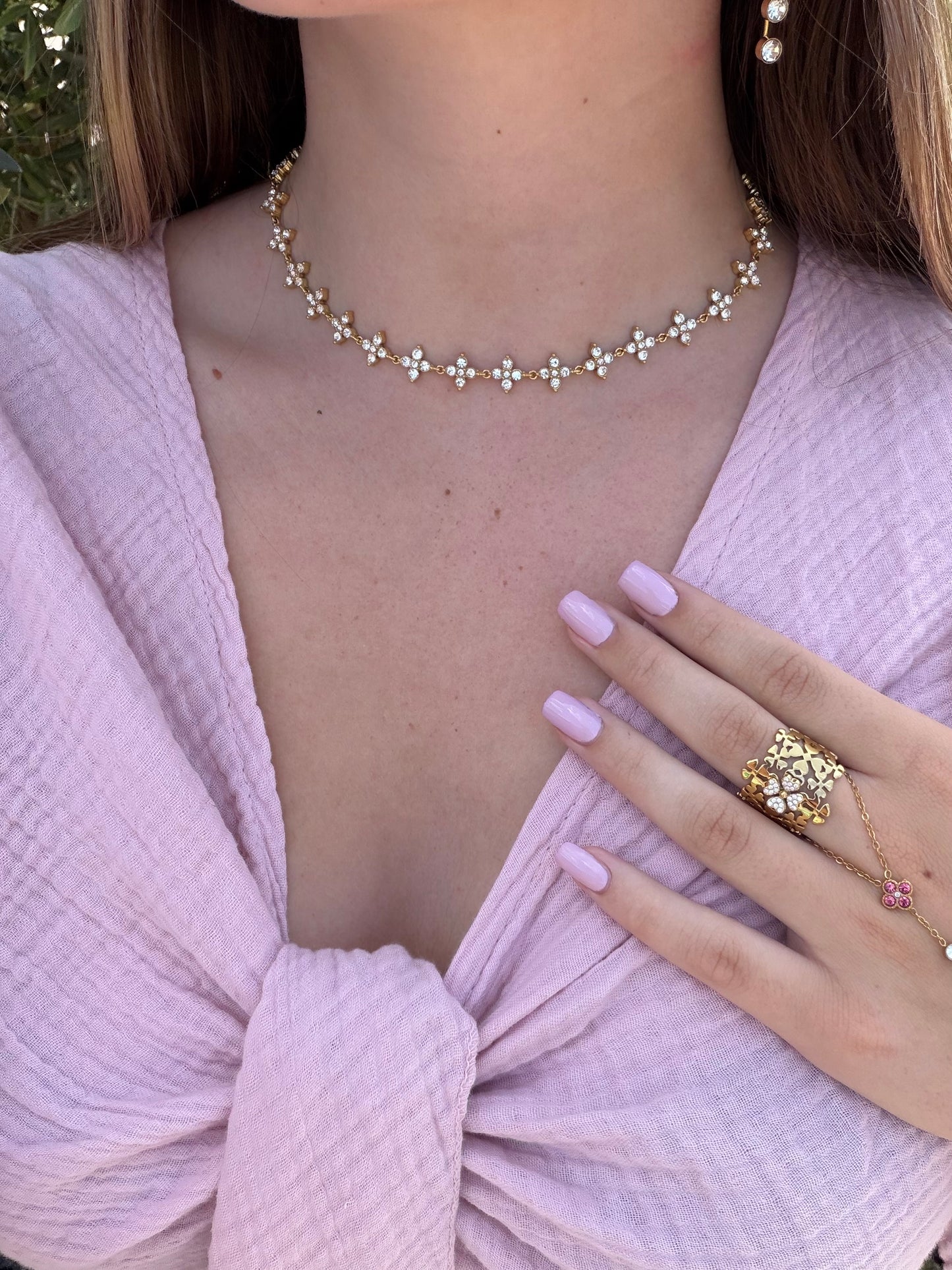 COLLIER CRYSTAL GOLD