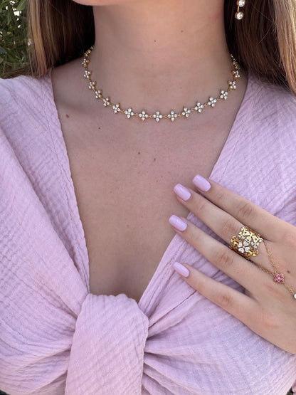 COLLIER CRYSTAL GOLD