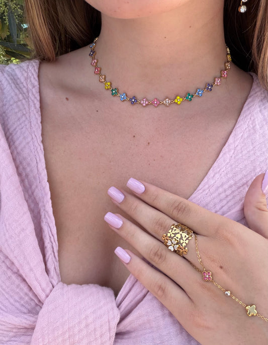 COLLIER DIAMOND MULTICOLOR