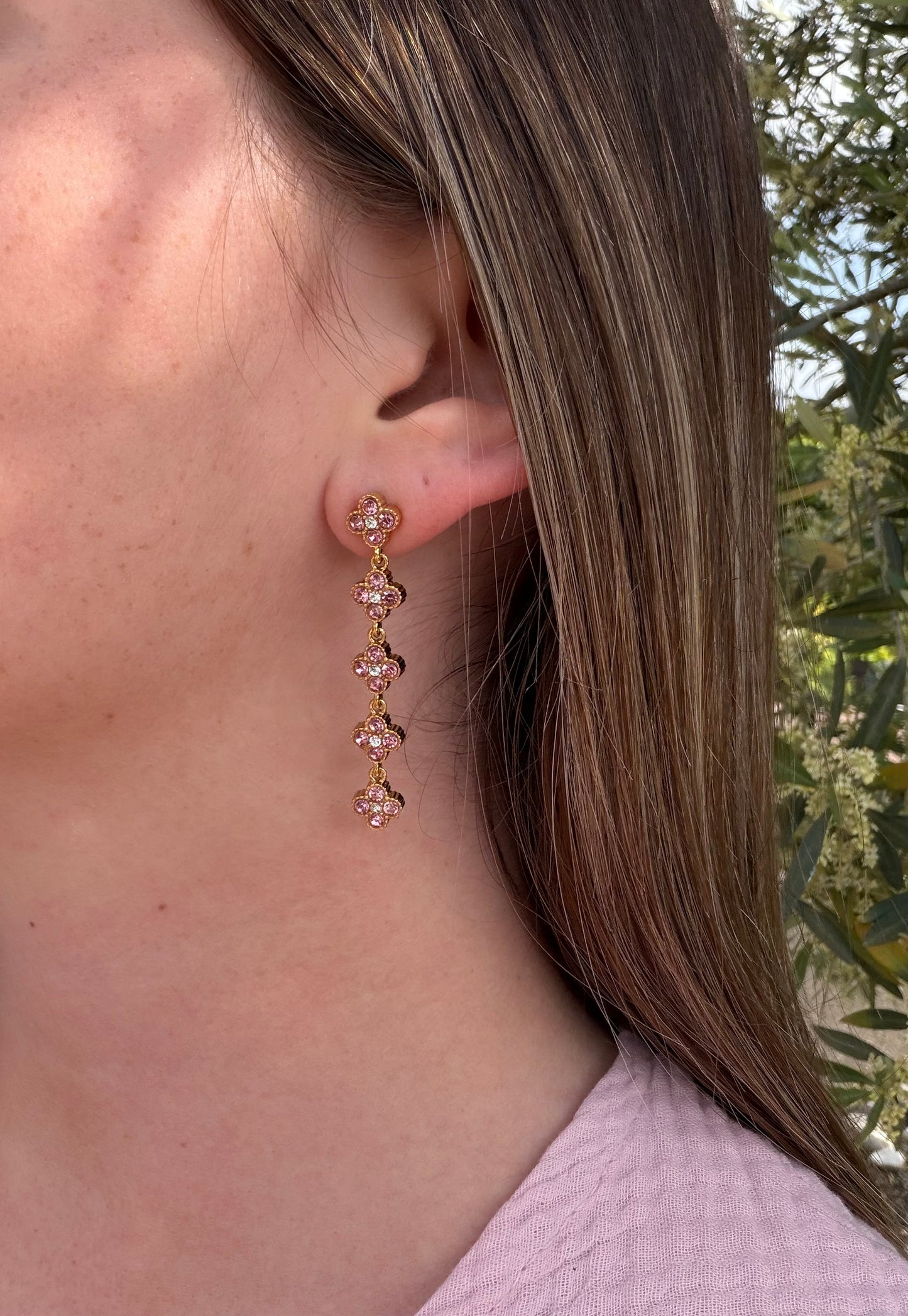 BOUCLES DIAMOND PINK