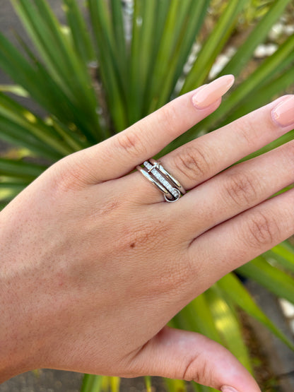 BAGUE 3 ANNEAUX SILVER