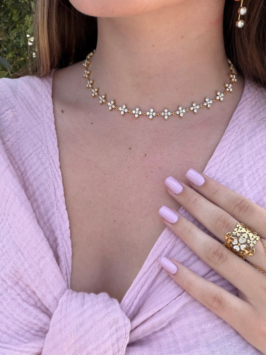 COLLIER CRYSTAL GOLD