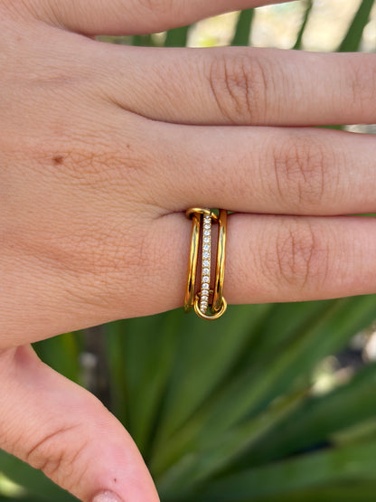 BAGUE 3 ANNEAUX GOLD