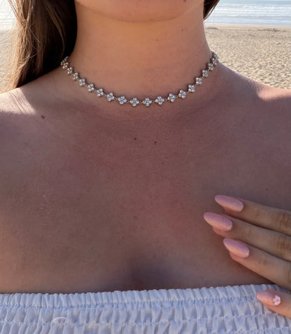 COLLIER DIAMOND SILVER